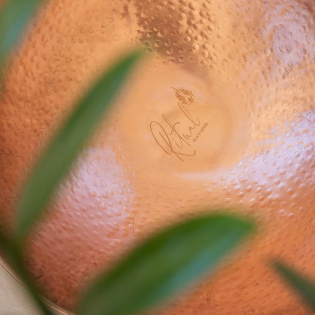 Lily and Lotus Copper Foot Bowl – Tamira